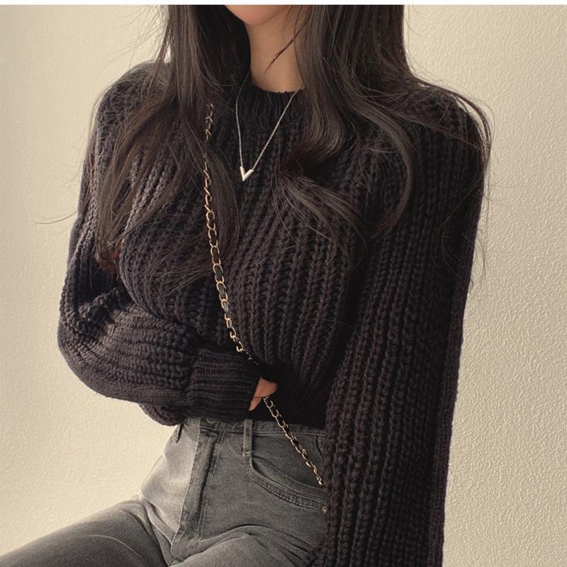 Selina - Trendiger Rundhals Pullover perfekt für den Winter