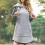ANOUK - Lässiges Sweatshirt Kleid mit Kapuze und großer Tasche Women