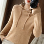 JAMILA - Bequemer Pullover aus innovativem Recycling-Kaschmir mit Kapuze