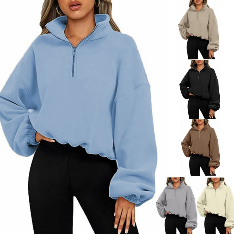 NARIE - Lässiger Langarm-Hoodie